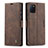 Funda de Cuero Cartera con Soporte Carcasa C01S para Samsung Galaxy Note 10 Lite Marron