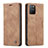 Funda de Cuero Cartera con Soporte Carcasa C01S para Samsung Galaxy S10 Lite Marron Claro