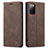 Funda de Cuero Cartera con Soporte Carcasa C01S para Samsung Galaxy S20 FE (2022) 5G Marron