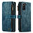 Funda de Cuero Cartera con Soporte Carcasa C01S para Samsung Galaxy S21 Plus 5G Azul