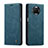 Funda de Cuero Cartera con Soporte Carcasa C01S para Xiaomi Mi 10i 5G Azul