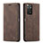 Funda de Cuero Cartera con Soporte Carcasa C01S para Xiaomi Redmi Note 11 4G (2022) Marron