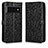 Funda de Cuero Cartera con Soporte Carcasa C01X para Google Pixel 6 Pro 5G Negro