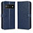 Funda de Cuero Cartera con Soporte Carcasa C01X para Google Pixel 6a 5G Azul