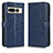 Funda de Cuero Cartera con Soporte Carcasa C01X para Google Pixel 7 Pro 5G Azul