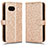 Funda de Cuero Cartera con Soporte Carcasa C01X para Google Pixel 8a 5G Oro