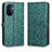 Funda de Cuero Cartera con Soporte Carcasa C01X para Huawei Nova Y70 Verde