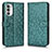 Funda de Cuero Cartera con Soporte Carcasa C01X para Motorola Moto Edge (2022) 5G Verde