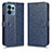 Funda de Cuero Cartera con Soporte Carcasa C01X para Motorola Moto Edge 40 Pro 5G Azul