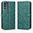 Funda de Cuero Cartera con Soporte Carcasa C01X para Motorola Moto G62 5G Verde