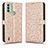 Funda de Cuero Cartera con Soporte Carcasa C01X para Nokia C31 Oro