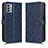 Funda de Cuero Cartera con Soporte Carcasa C01X para Nokia G22 Azul