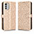 Funda de Cuero Cartera con Soporte Carcasa C01X para Nokia G60 5G Oro