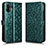 Funda de Cuero Cartera con Soporte Carcasa C01X para Nothing Phone 2 Verde