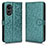 Funda de Cuero Cartera con Soporte Carcasa C01X para Oppo A1 5G Verde