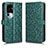 Funda de Cuero Cartera con Soporte Carcasa C01X para Oppo Reno10 Pro+ Plus 5G Verde