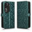 Funda de Cuero Cartera con Soporte Carcasa C01X para Oppo Reno11 Pro 5G Verde