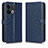 Funda de Cuero Cartera con Soporte Carcasa C01X para Oppo Reno9 Pro+ Plus 5G Azul