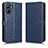 Funda de Cuero Cartera con Soporte Carcasa C01X para Realme 10 Pro 5G Azul