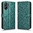 Funda de Cuero Cartera con Soporte Carcasa C01X para Realme 10 Pro 5G Verde