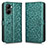 Funda de Cuero Cartera con Soporte Carcasa C01X para Realme C33 (2023) Verde