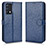 Funda de Cuero Cartera con Soporte Carcasa C01X para Realme GT Master 5G Azul