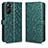 Funda de Cuero Cartera con Soporte Carcasa C01X para Realme Q5x 5G Verde