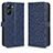 Funda de Cuero Cartera con Soporte Carcasa C01X para Realme V30t 5G Azul