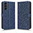 Funda de Cuero Cartera con Soporte Carcasa C01X para Samsung Galaxy A24 4G Azul