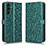 Funda de Cuero Cartera con Soporte Carcasa C01X para Samsung Galaxy A24 4G Verde