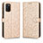 Funda de Cuero Cartera con Soporte Carcasa C01X para Samsung Galaxy F02S SM-E025F Oro