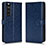 Funda de Cuero Cartera con Soporte Carcasa C01X para Sony Xperia 1 III Azul