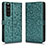 Funda de Cuero Cartera con Soporte Carcasa C01X para Sony Xperia 1 III Verde