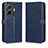 Funda de Cuero Cartera con Soporte Carcasa C01X para Vivo iQOO Z6 Pro 5G Azul