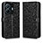 Funda de Cuero Cartera con Soporte Carcasa C01X para Vivo iQOO Z6 Pro 5G Negro