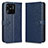 Funda de Cuero Cartera con Soporte Carcasa C01X para Xiaomi Redmi 10 Power Azul