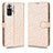 Funda de Cuero Cartera con Soporte Carcasa C01X para Xiaomi Redmi Note 10 Pro 4G Oro