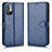 Funda de Cuero Cartera con Soporte Carcasa C01X para Xiaomi Redmi Note 10T 5G Azul