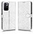 Funda de Cuero Cartera con Soporte Carcasa C01X para Xiaomi Redmi Note 11T 5G Plata