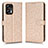 Funda de Cuero Cartera con Soporte Carcasa C01X para Xiaomi Redmi Note 11T Pro+ Plus 5G Oro