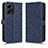 Funda de Cuero Cartera con Soporte Carcasa C01X para Xiaomi Redmi Note 12 4G Azul