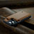 Funda de Cuero Cartera con Soporte Carcasa C02S para Apple iPhone 13 Pro Max Marron