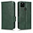 Funda de Cuero Cartera con Soporte Carcasa C02X para Google Pixel 4a 5G Verde