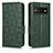 Funda de Cuero Cartera con Soporte Carcasa C02X para Google Pixel 6a 5G Verde