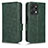 Funda de Cuero Cartera con Soporte Carcasa C02X para Huawei Honor X7a Verde