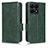 Funda de Cuero Cartera con Soporte Carcasa C02X para Huawei Honor X8a 4G Verde