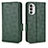 Funda de Cuero Cartera con Soporte Carcasa C02X para Motorola Moto Edge (2022) 5G Verde