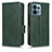 Funda de Cuero Cartera con Soporte Carcasa C02X para Motorola Moto Edge Plus (2023) 5G Verde