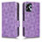 Funda de Cuero Cartera con Soporte Carcasa C02X para Motorola Moto G13 Morado