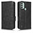 Funda de Cuero Cartera con Soporte Carcasa C02X para Nokia C31 Negro